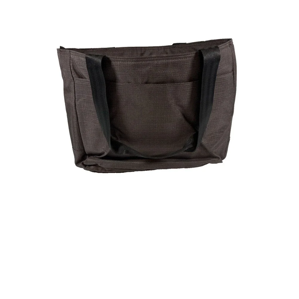 Port Authority Brown Laptop Tote Bag 3 Compartment Organizer Shoulder Bag 11x12